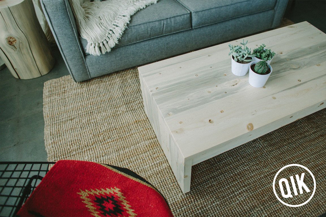 The Belford Coffee Table + Drawer | Beetle Kill Pine