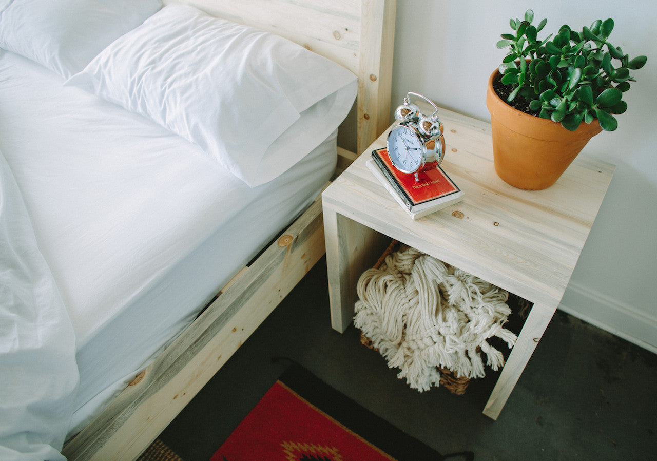 The Quandary End Table | Beetle Kill Pine