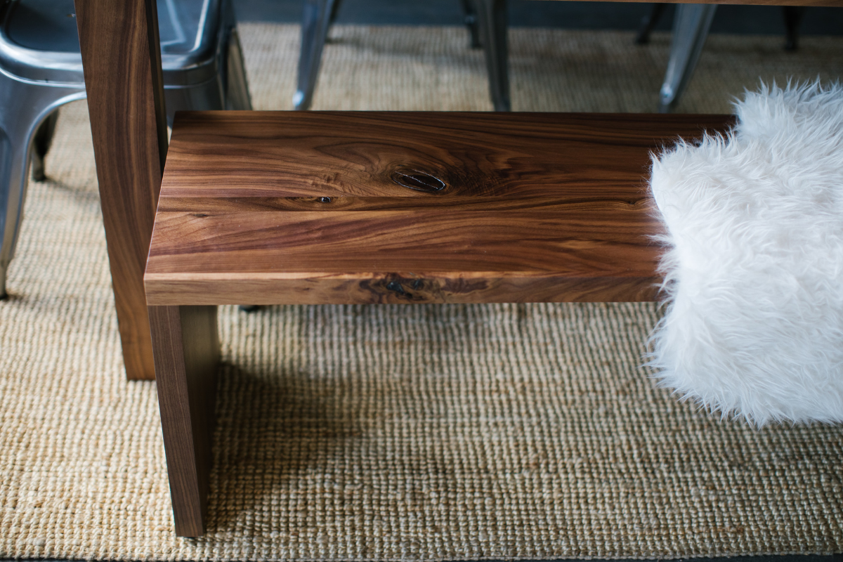 The Columbia Bench | Rustic Walnut