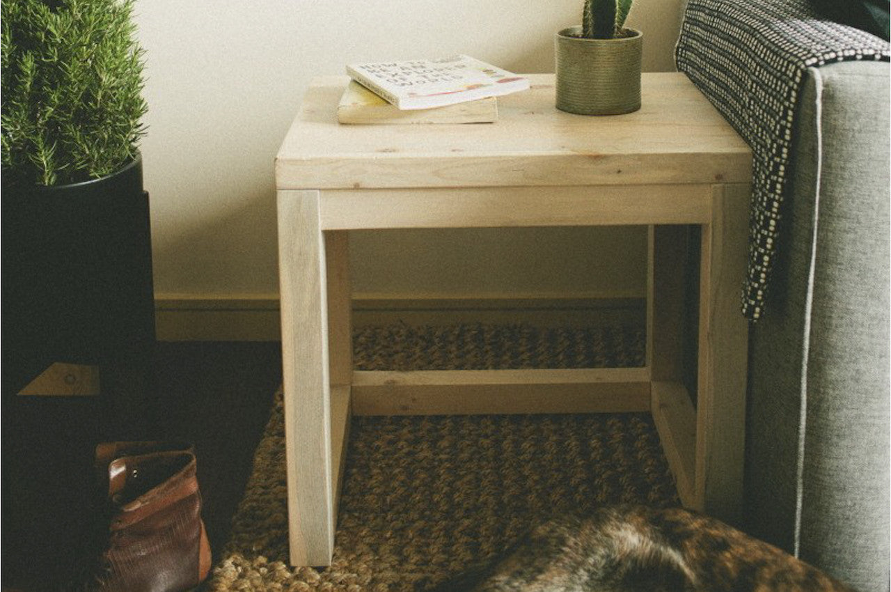 The Bierstadt End Table | Beetle Kill Pine