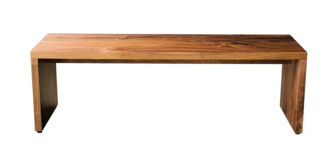 The Columbia Bench | Rustic Walnut