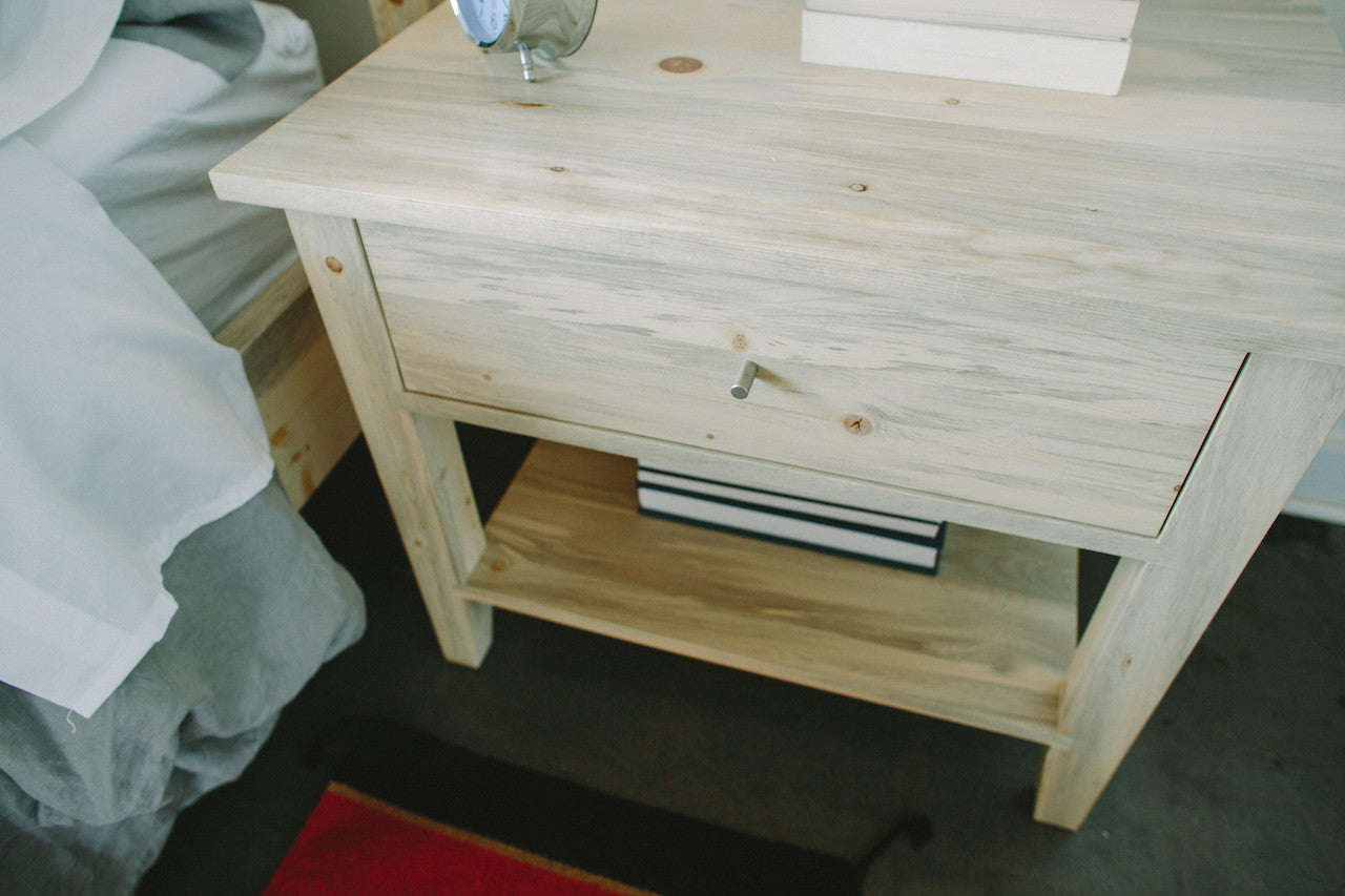 The Blanca End Table | Beetle Kill Pine