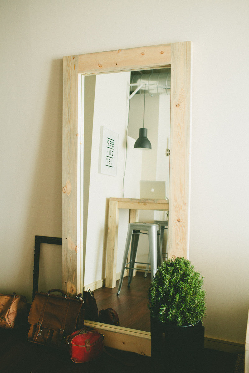 The Antero Floor Mirror | Beetle Kill Pine