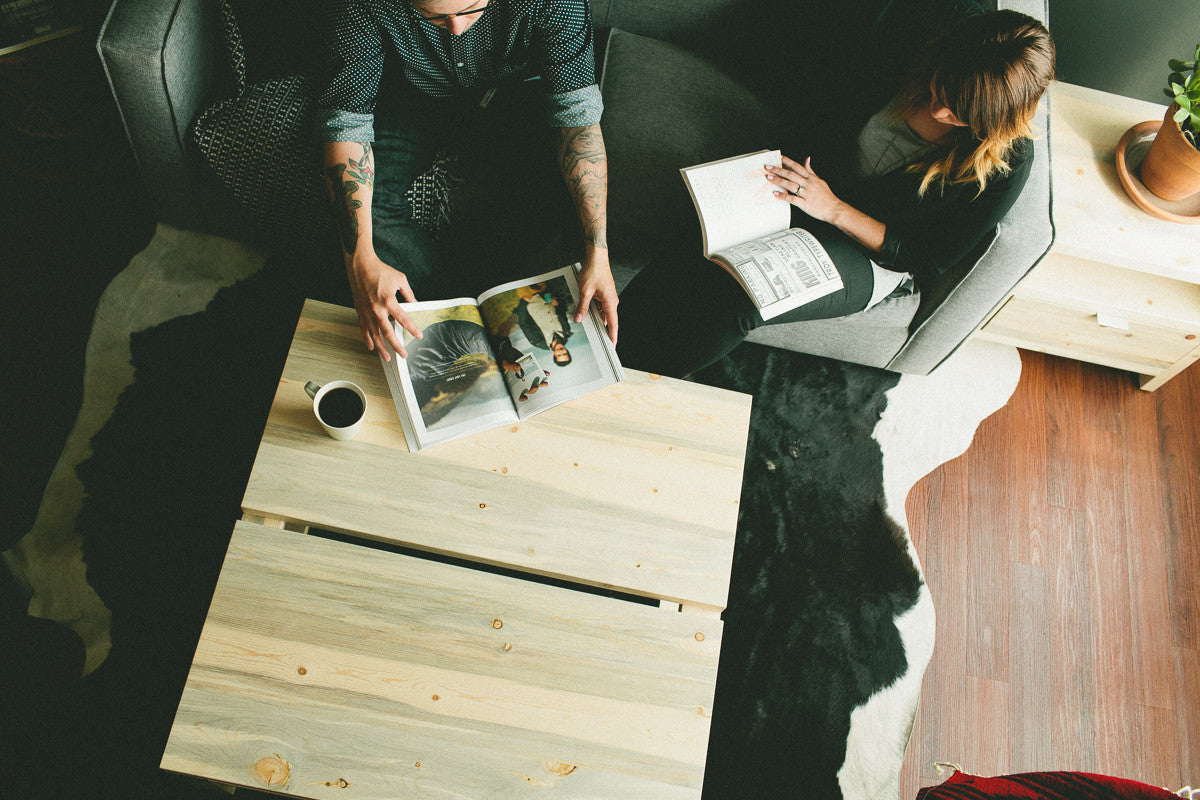 The Crestone Coffee Table | Beetle Kill Pine